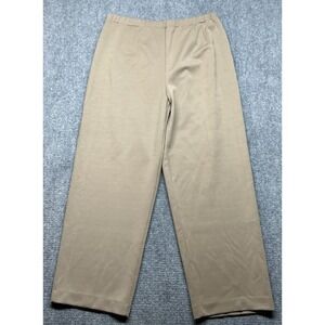 Alfred Dunner Dress Pants Womens 34P Petite Beige USA Vintage Pull On New